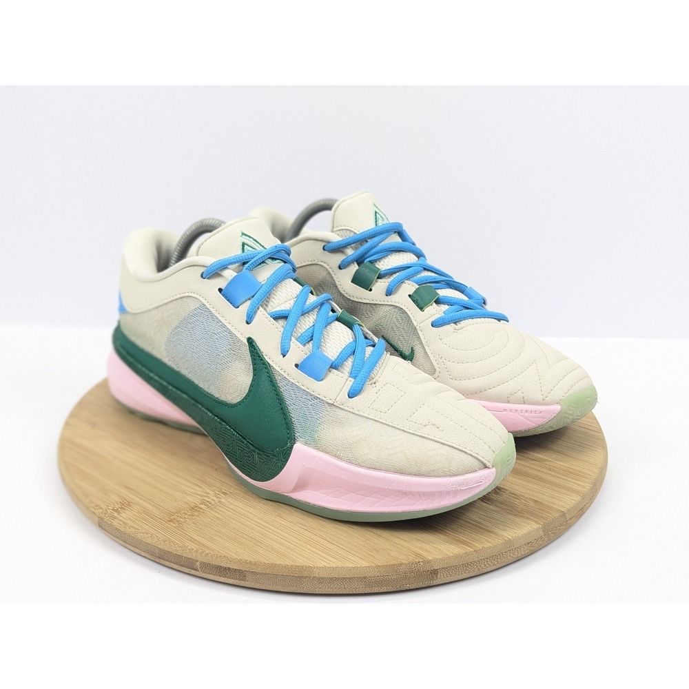 Nike Mens 8 Giannis Immortality‎ 3 Basketball Shoes White Green Pink Sneakers